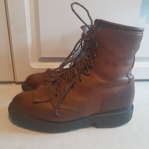 Double H Lacer 9712 Mens Leather Work Boot Sz 7 D